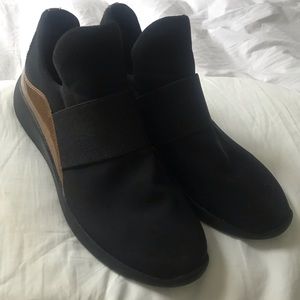 Black and Gold Sneakers- Donna Karen Size 9.5